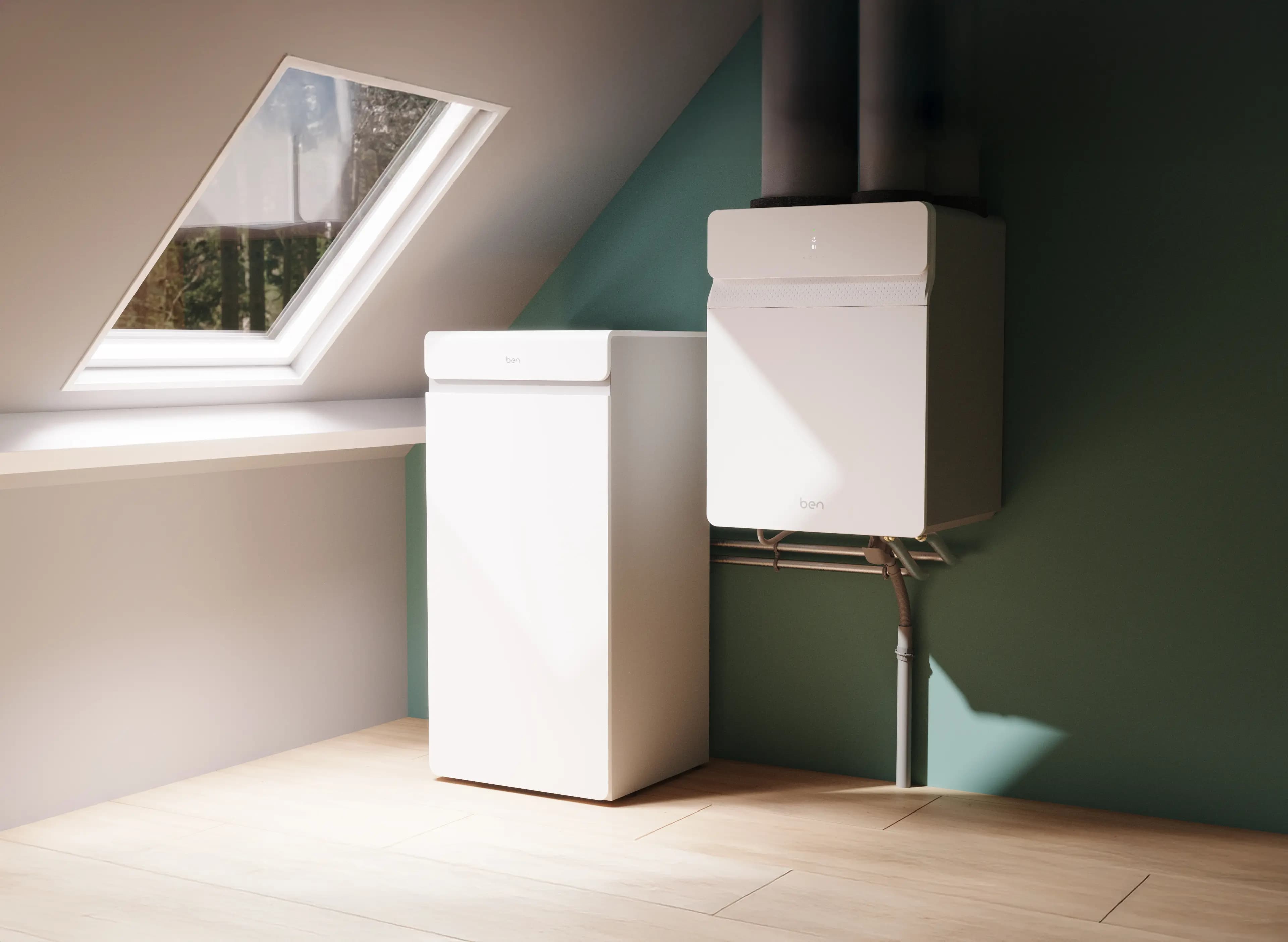 Unidad interior BEN Dual-Air para aerotermia compacta